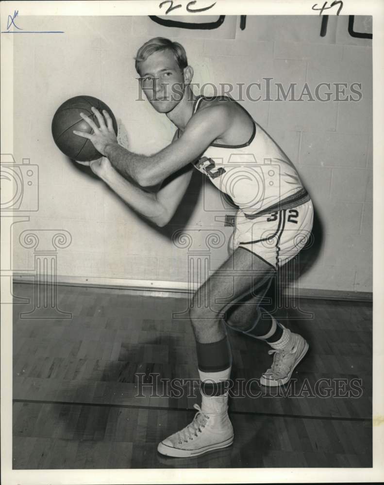 1968 Press Photo Marcus Shamburger, Country Day Cajuns Basketball Player- Historic Images