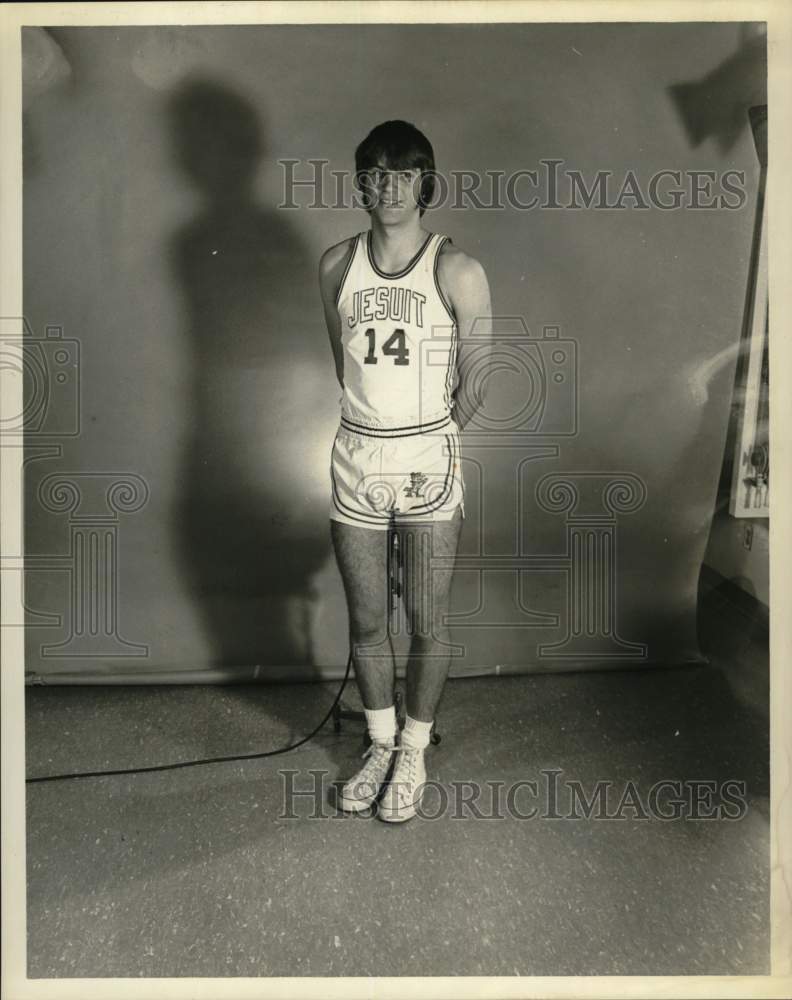 1975 Press Photo Todd Wolff, Jesuit Basketball Player - nos33317- Historic Images