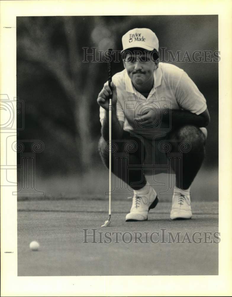 1990 Press Photo Yule Rowe at Eastover Country Club Tournament in New Orleans- Historic Images