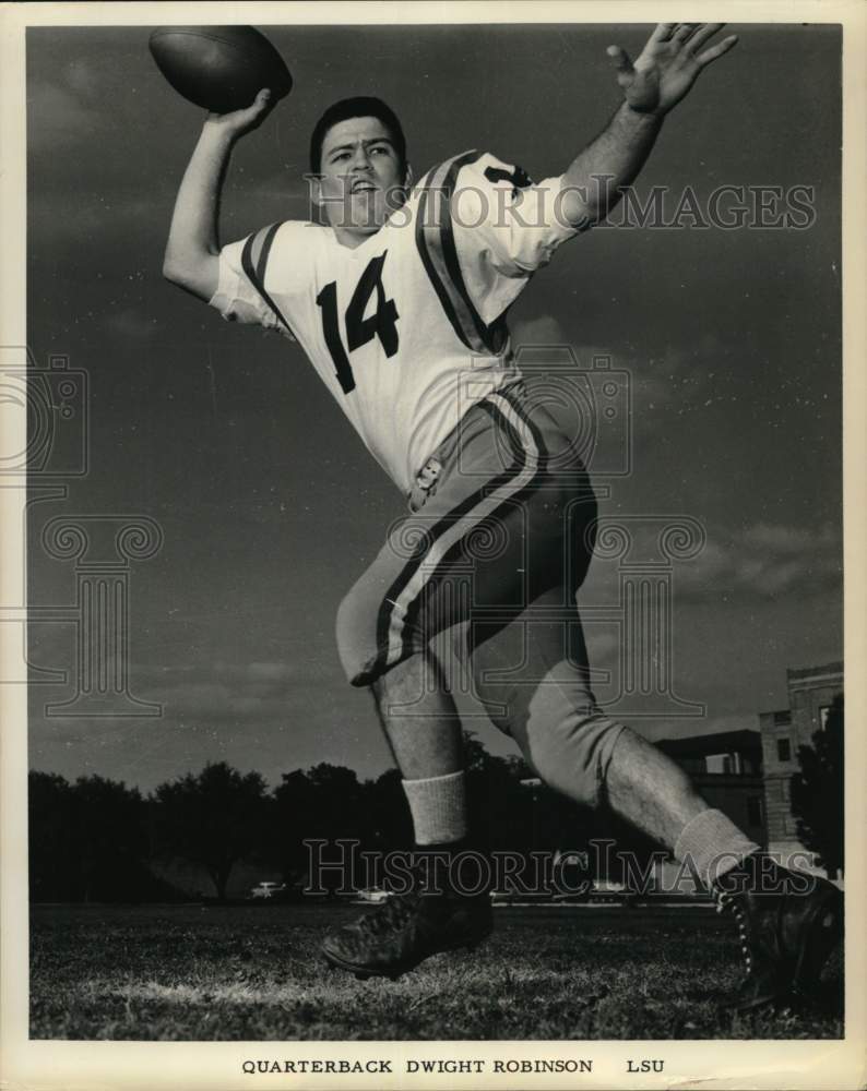 1960 Press Photo Quarterback Dwight Robinson, LSU - nos33506- Historic Images