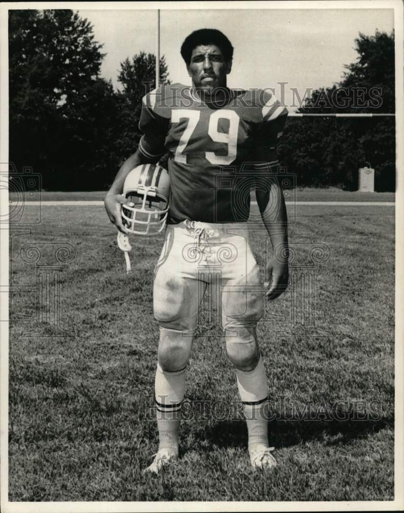 1970 Press Photo Alden Roche, Southern University Defensive End - nos33524- Historic Images