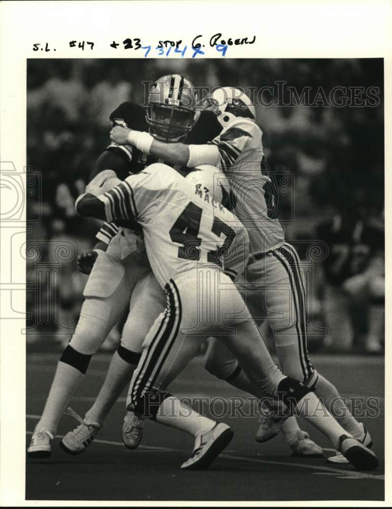 1983 Press Photo George Rogers of New Orleans Saints During Game - nos33542- Historic Images