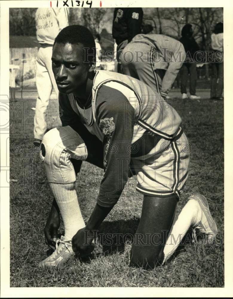 1984 Press Photo Kirk Scott, Hahnville Metro Track and Field Leader - nos33621- Historic Images