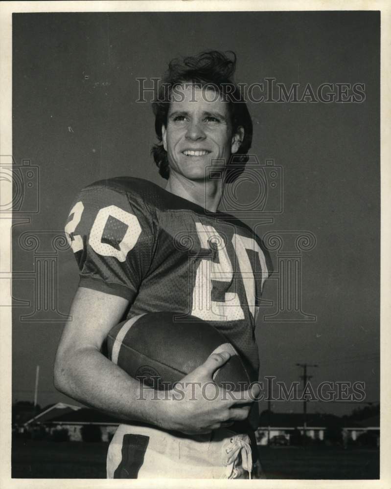 1972 Press Photo Steve Woodard, Football Player - nos33645- Historic Images