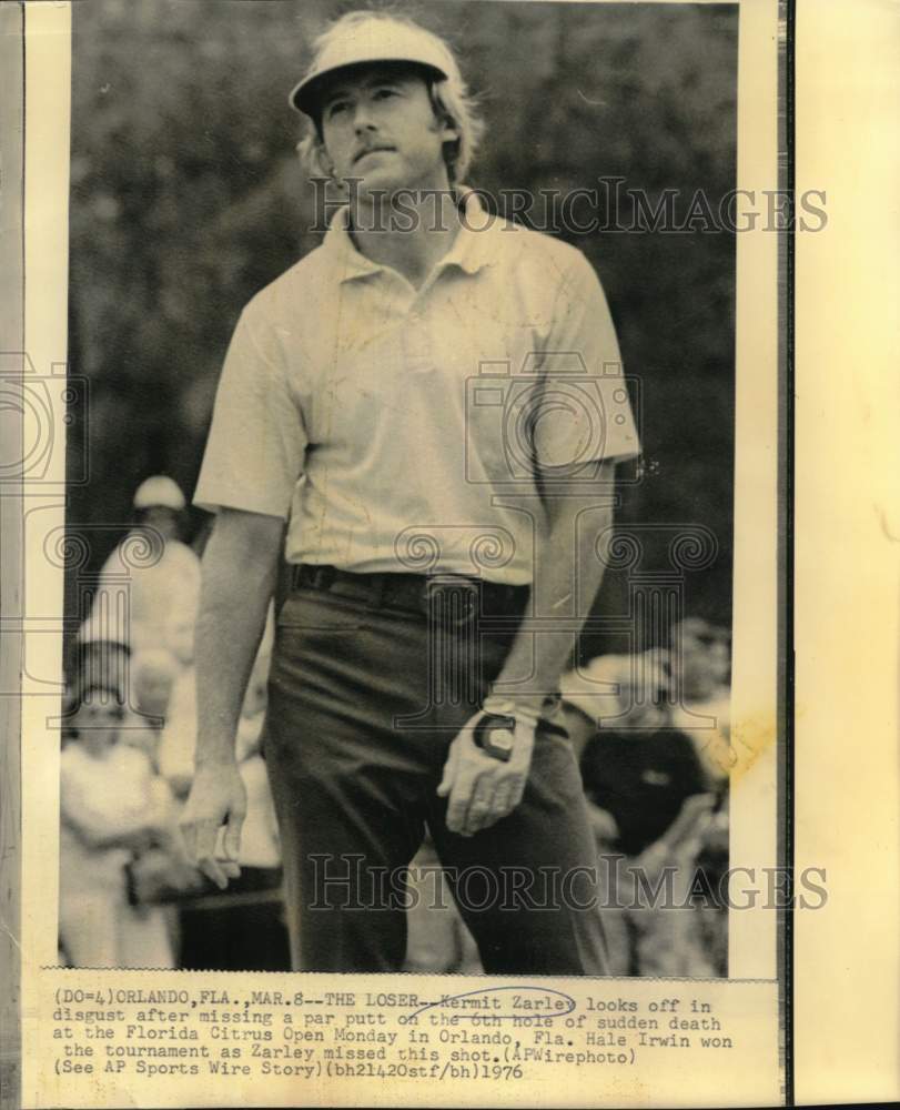 1976 Press Photo Golfer Kermit Zarley at Florida Citrus Open - nos33671- Historic Images