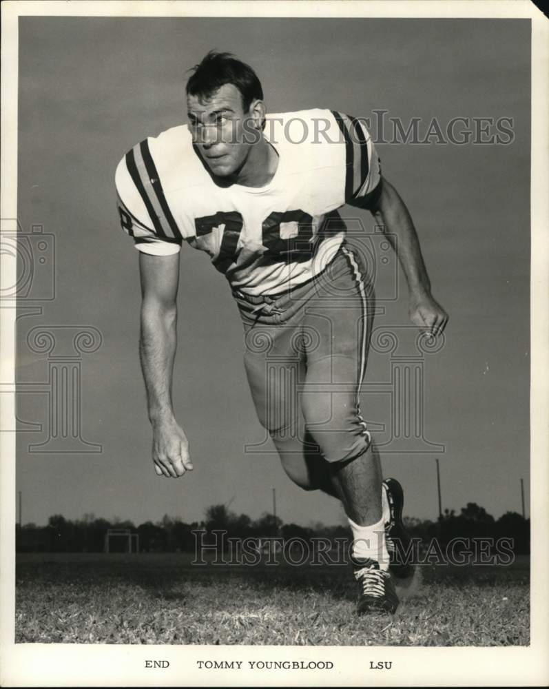 Press Photo Tommy Youngblood, LSU End - nos33675- Historic Images