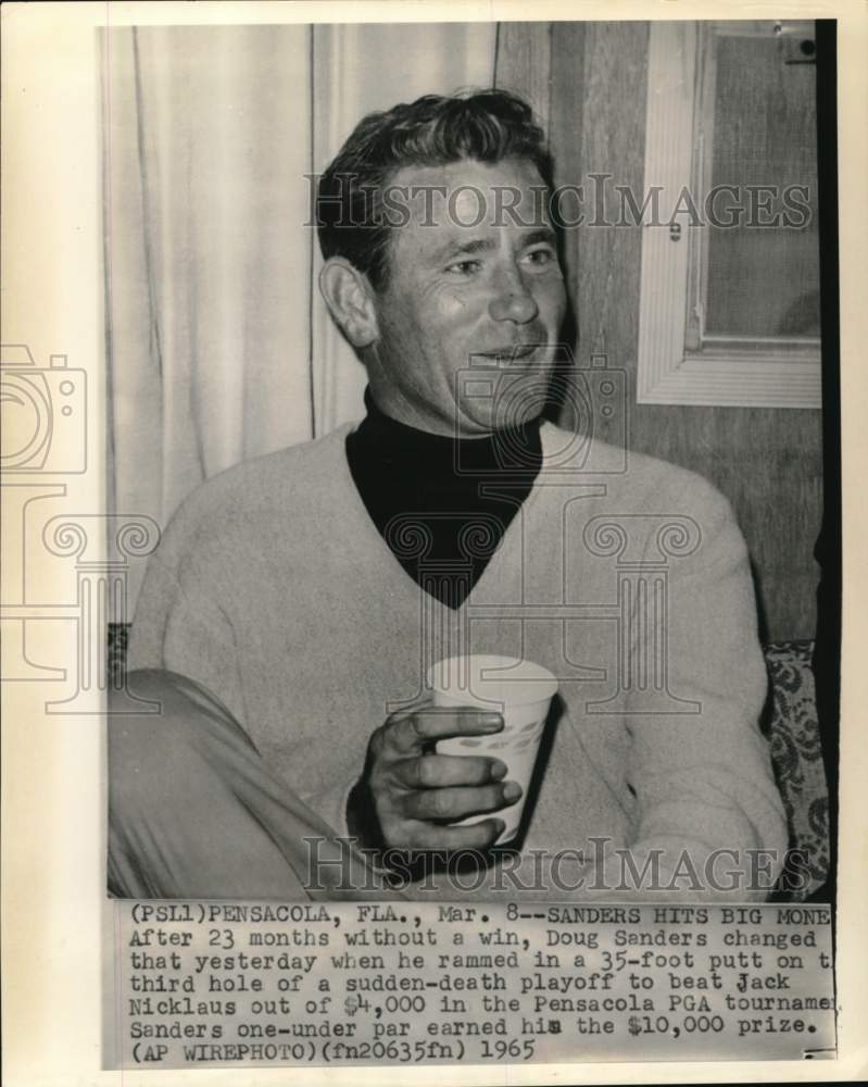 1965 Press Photo Golfer Doug Sanders - nos33679- Historic Images