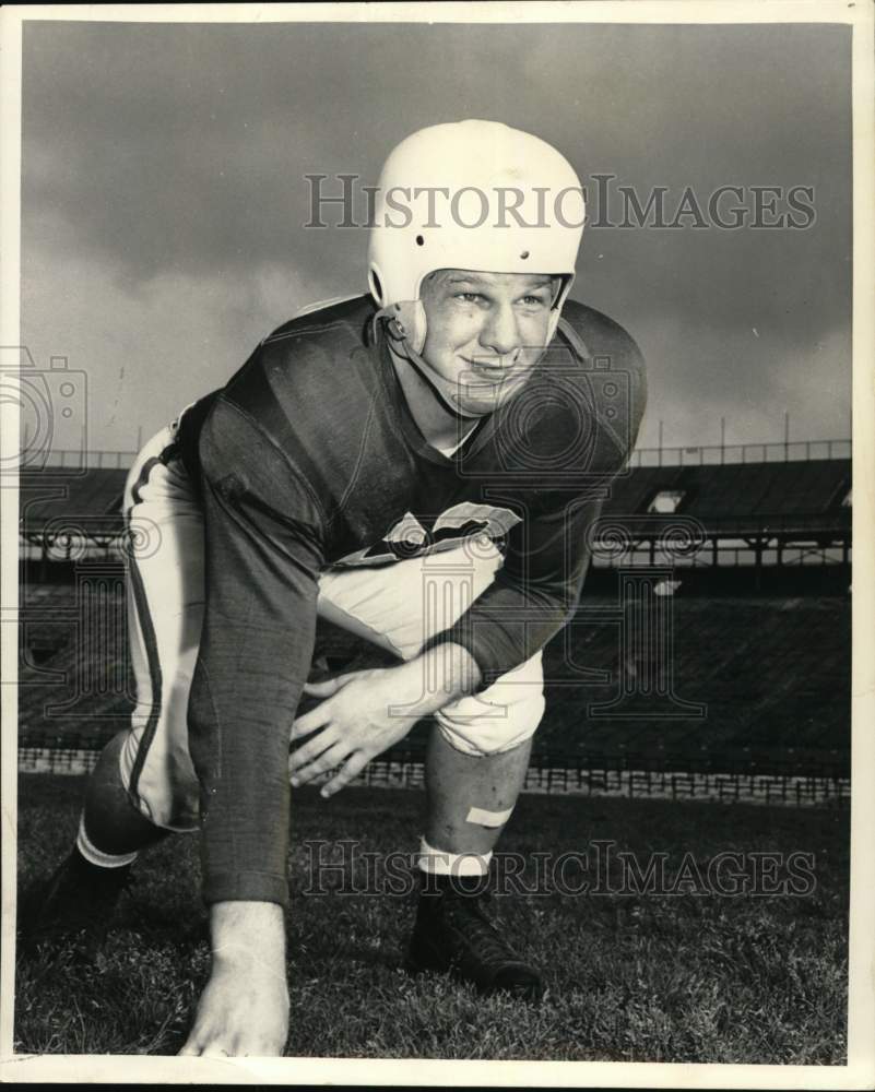 1967 Press Photo Jim Zimmerle, Tulane Football Guard - nos33721- Historic Images