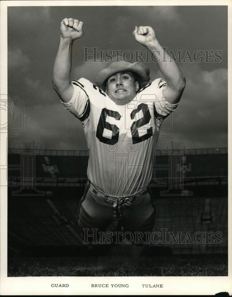 1965 Press Photo Bruce Young, Tulane Guard - nos33770- Historic Images