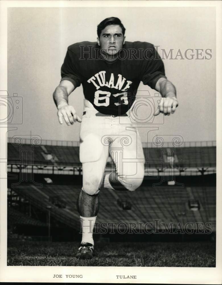 1969 Press Photo Joe Young, Tulane Football Player - nos33838- Historic Images