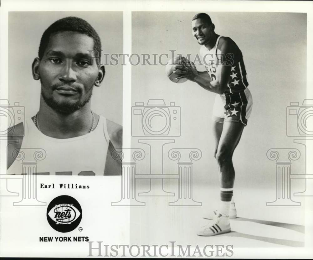 1977 Press Photo Earl Williams of New York Nets - nos33928- Historic Images