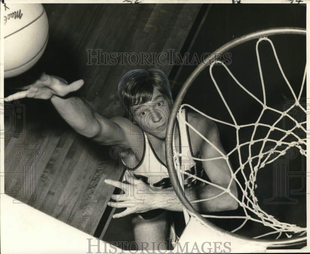 1970 Press Photo Jerry Zielinski, Northern Illinois Basketball Player- Historic Images