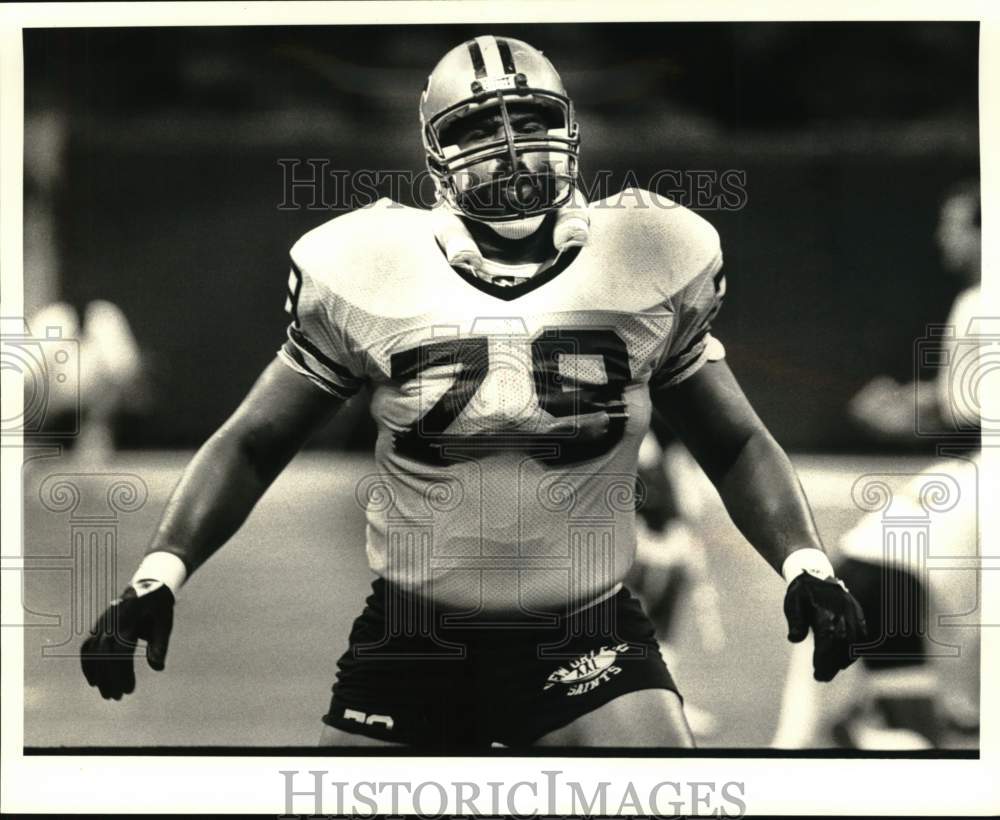 1985 Press Photo Ralph Williams, New Orleans Saints Offensive Lineman- Historic Images