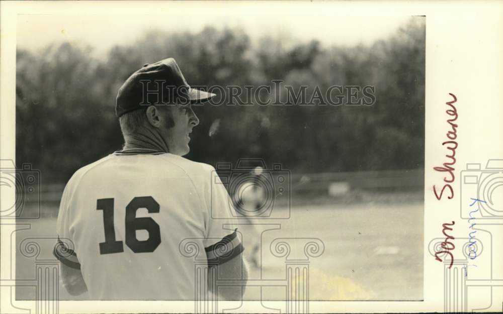 1975 Press Photo Baseball Player Tommy Schwaner - nos34040- Historic Images