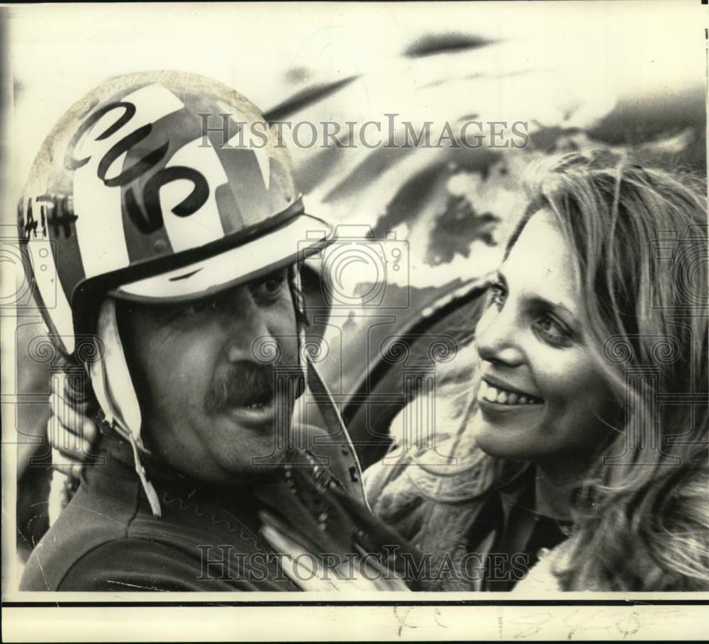 1973 Press Photo Dusty Russell &amp; Laura Brooks in &quot;Steel Area&quot; - nos34086- Historic Images