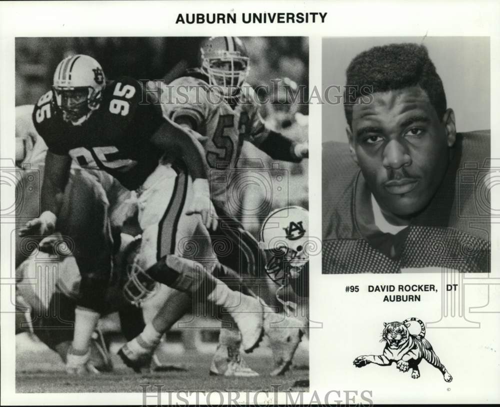 1990 Press Photo David Rocker of Auburn University Football - nos34123- Historic Images