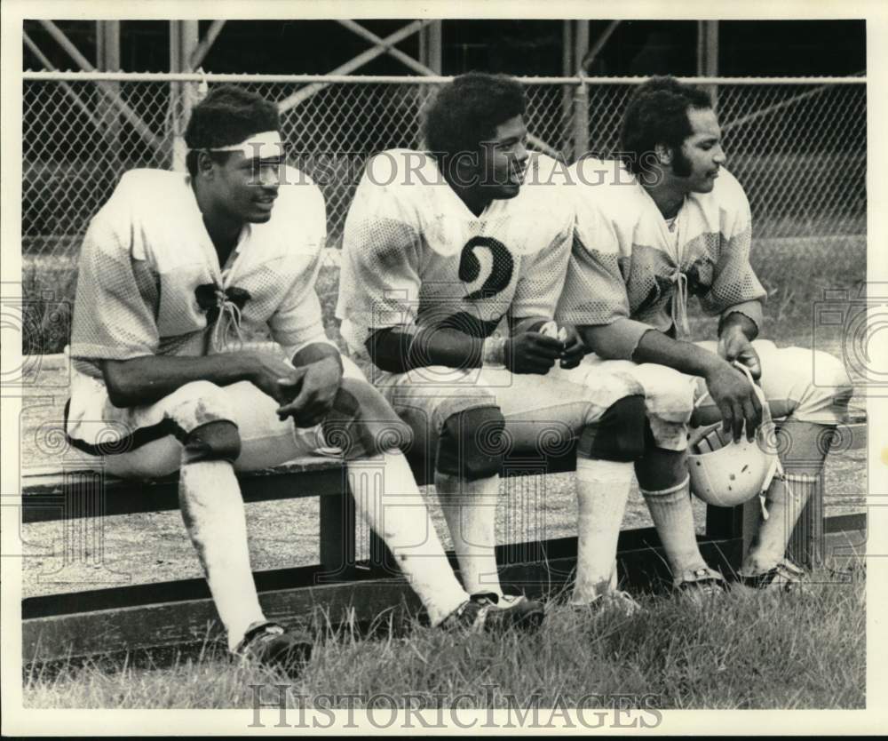 1976 Press Photo Football Players Alexis, Scott, Nick Anderson - nos34184- Historic Images