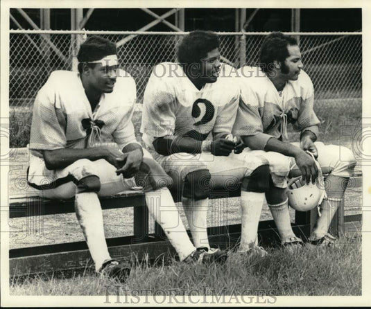 1976 Press Photo Football Players Alexis, Scott, Nick Anderson - nos34184- Historic Images