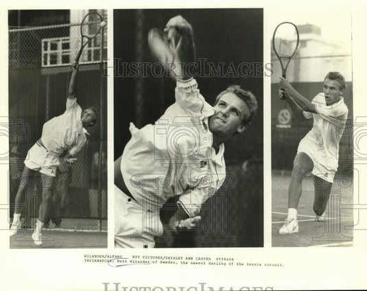 1982 Press Photo Tennis Player Matt Wilander - nos34212- Historic Images