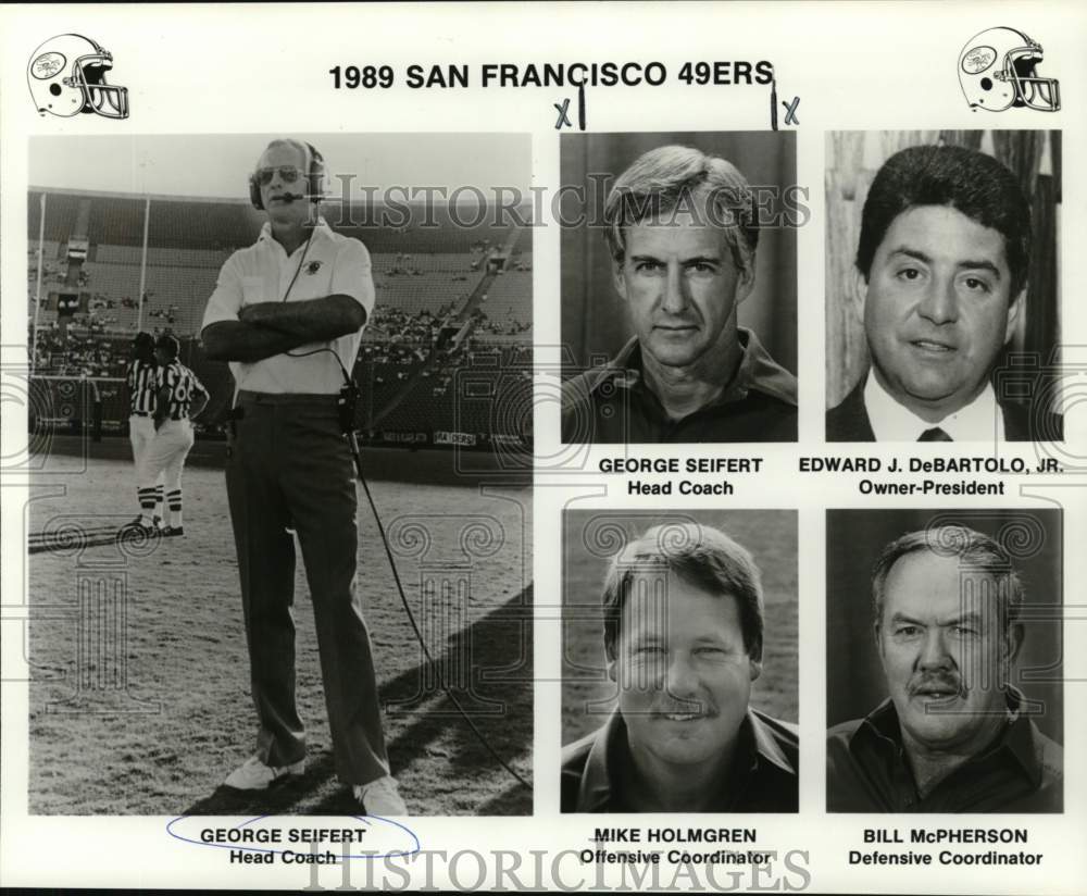 1990 Press Photo San Francisco 49ers Staff - nos34221- Historic Images