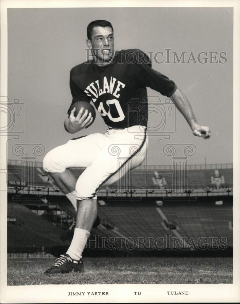 1969 Press Photo Jimmy Yarter, Tulane Football Tailback - nos34270- Historic Images