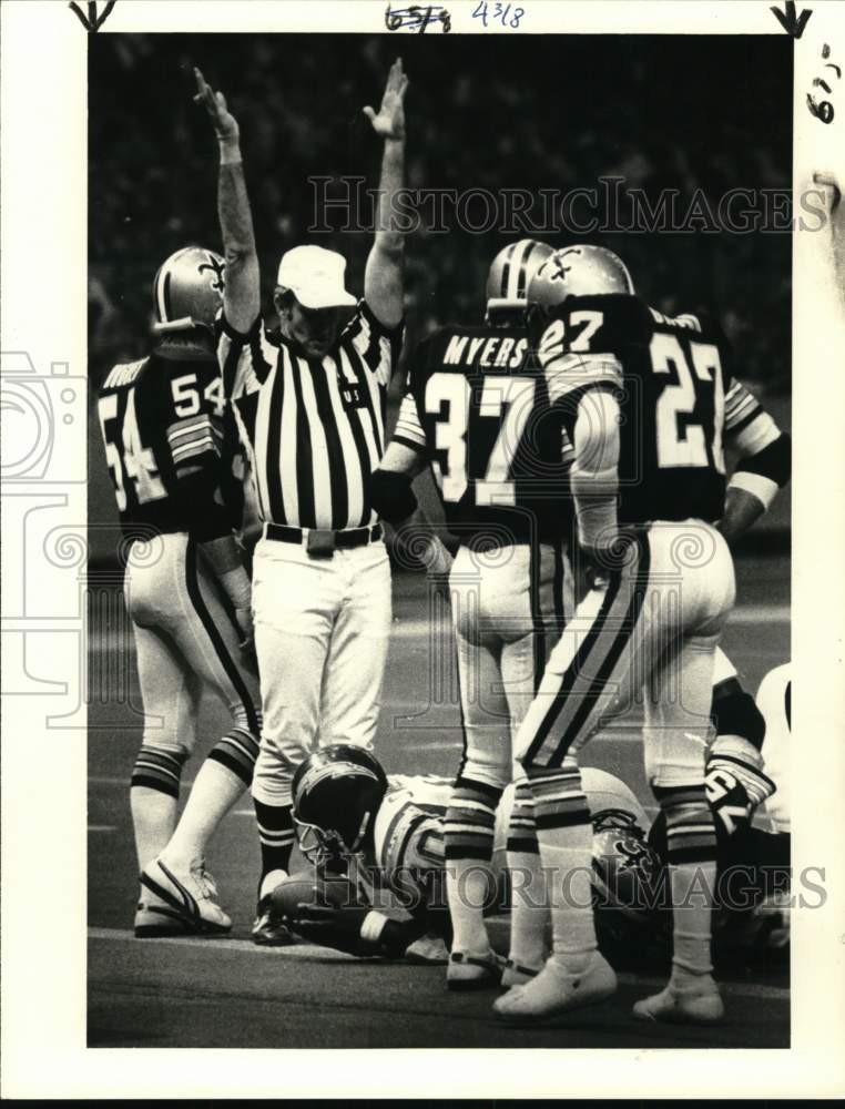 1979 Press Photo Clarence Williams Scores for Chargers Football - nos34291- Historic Images