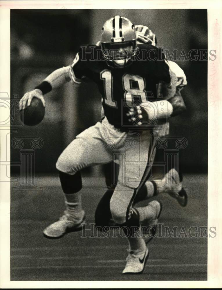 1984 Press Photo New Orleans Saints vs. Washington Redskins Football - nos34333- Historic Images