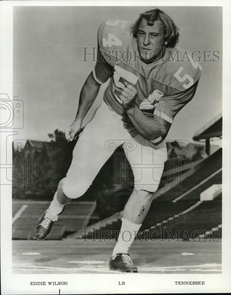 1973 Press Photo Eddie Wilson, Tennessee Football Linebacker - nos34336- Historic Images