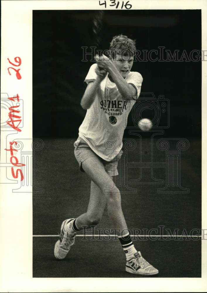 1985 Press Photo Tennis Player Ian Williams - nos34371- Historic Images