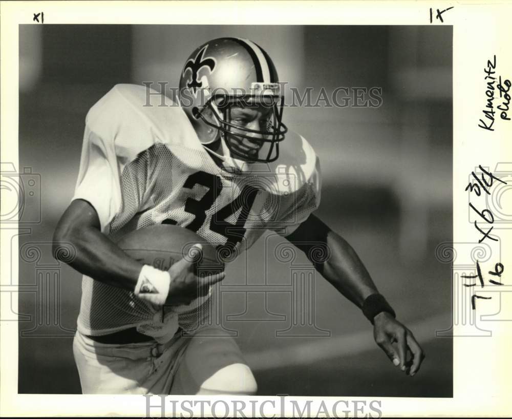 1988 Press Photo Barry Word of New Orleans Saints Football - nos34447- Historic Images