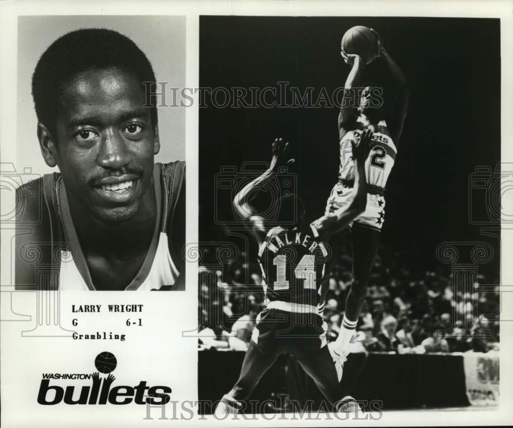 1978 Press Photo Larry Wright of Washington Bullets Basketball - nos34455- Historic Images