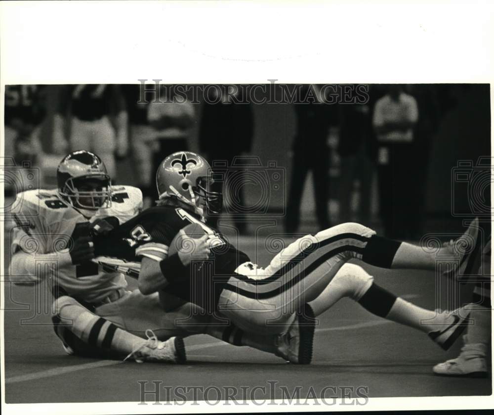 1985 Press Photo New Orleans Saints vs. Philadelphia Eagles Football - nos34517- Historic Images