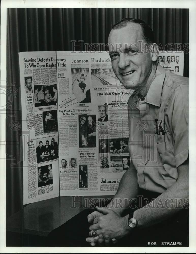 1968 Press Photo Champion bowler Bob Strampe. - nos34626- Historic Images