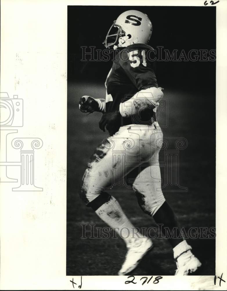 1979 Press Photo Hugh Smith, Shaw High School football player. - nos34667- Historic Images