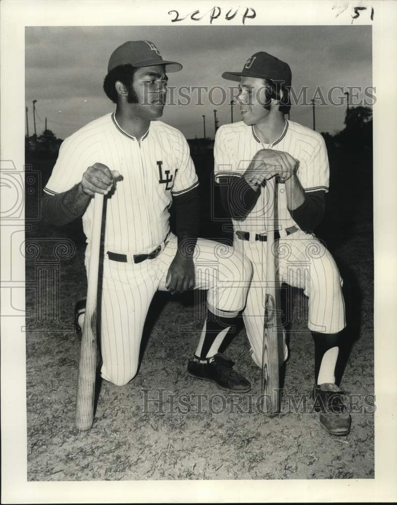 1972 Press Photo Loyola University baseball captains Willie Joseph, Jerry Smith- Historic Images