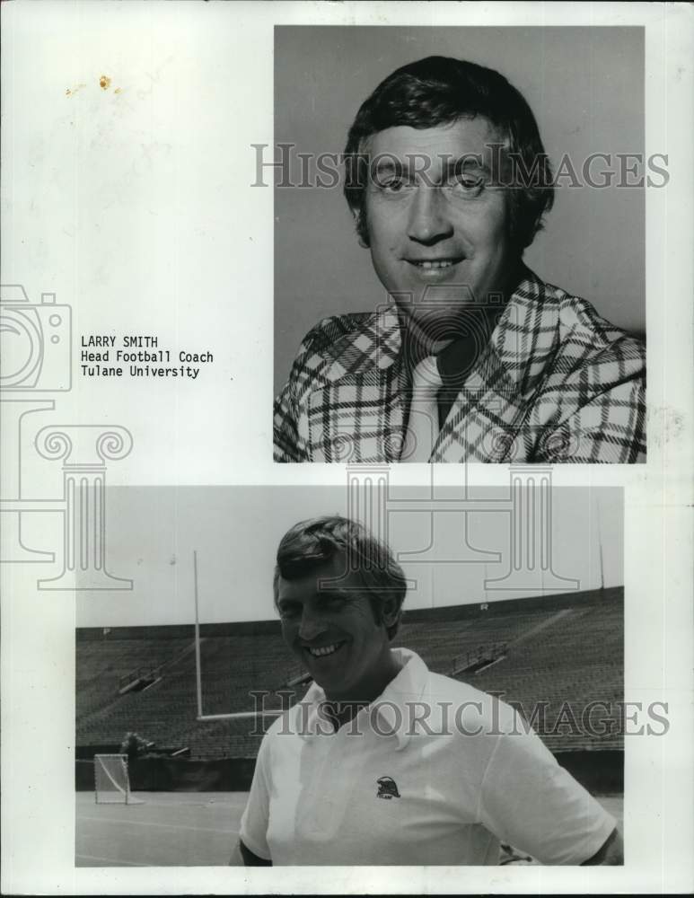 1976 Press Photo Larry Smith, head football for Tulane University- Historic Images