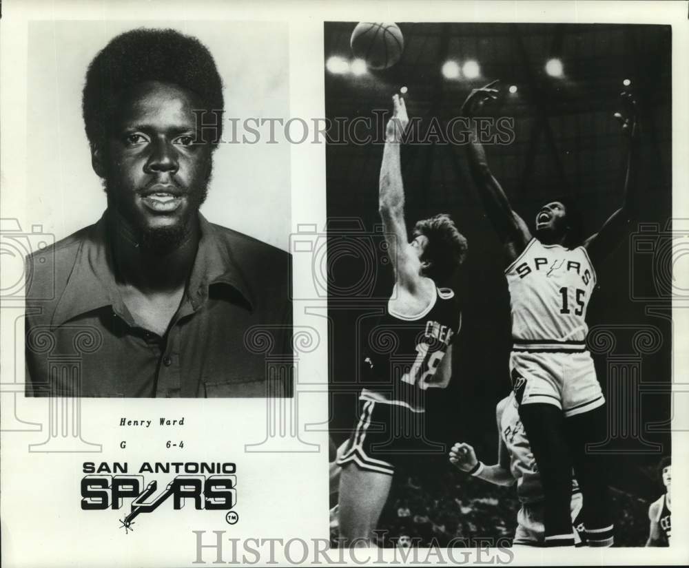 1978 Press Photo Henry Ward, guard on the San Antonio Spurs basketball team.- Historic Images