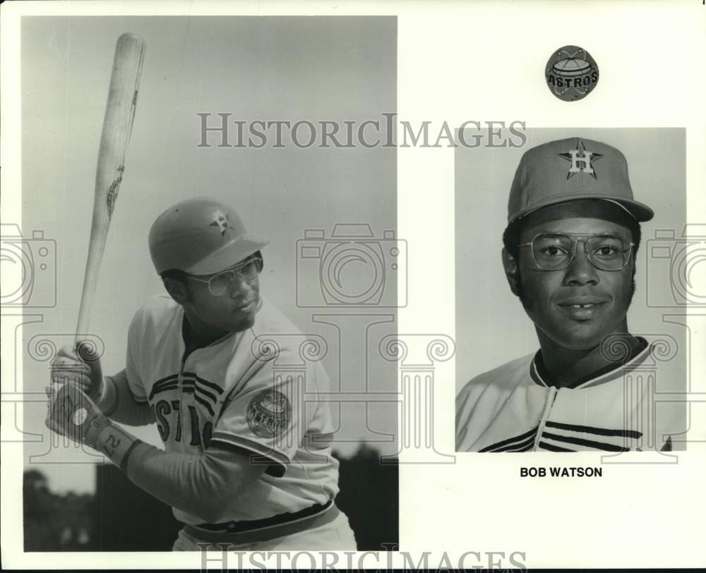 1975 Press Photo Houston Astros baseball player Bob Watson. - nos34730- Historic Images