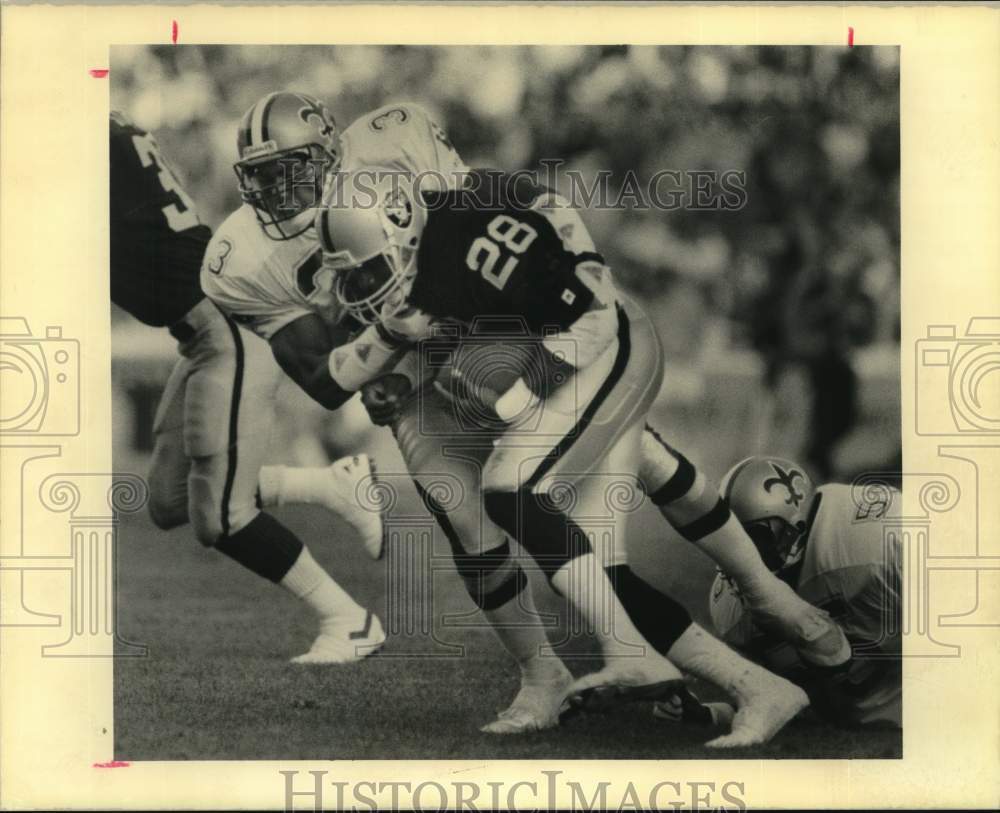 1990 Press Photo Saint&#39;s #33 Ernest Spears on the football field. - nos34775- Historic Images