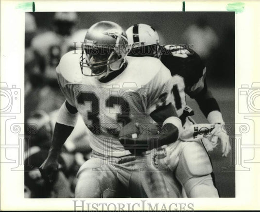 1988 Press Photo FL State Sammie Smith gains yardage on Tulane Vincent Mulmore- Historic Images