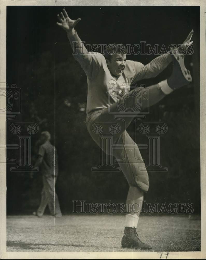 Press Photo Tulane University football&#39;s Cliff Van Meter - nos34892- Historic Images