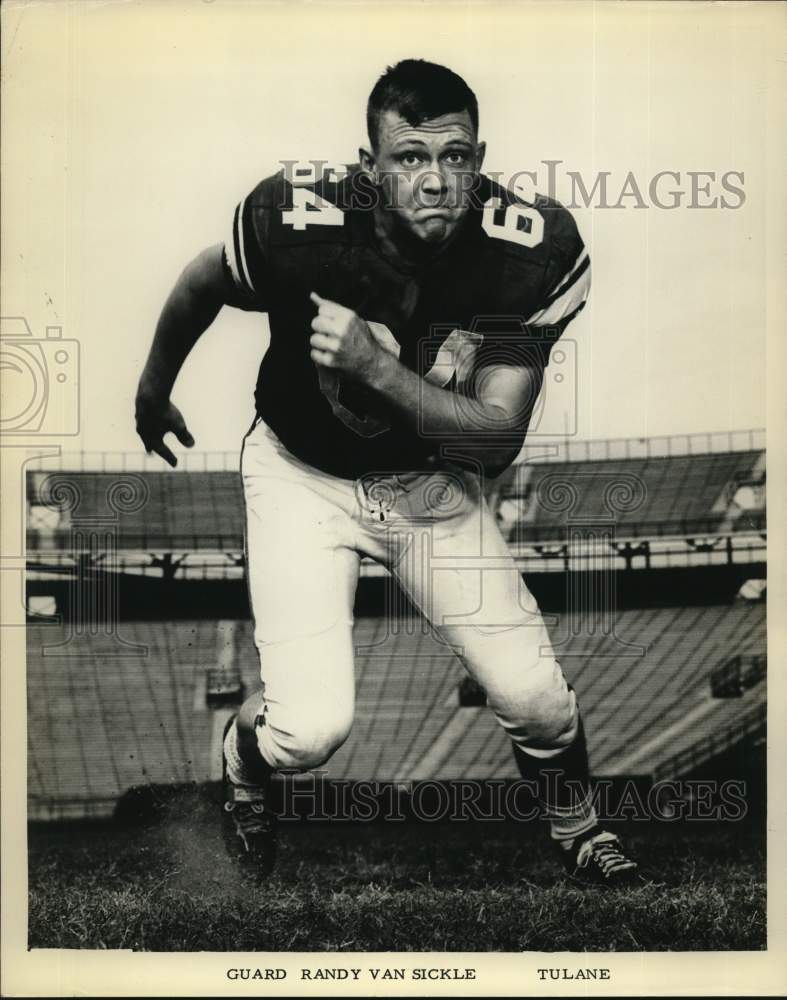 1967 Press Photo Tulane University football guard Randy Van Sickle - nos34926- Historic Images