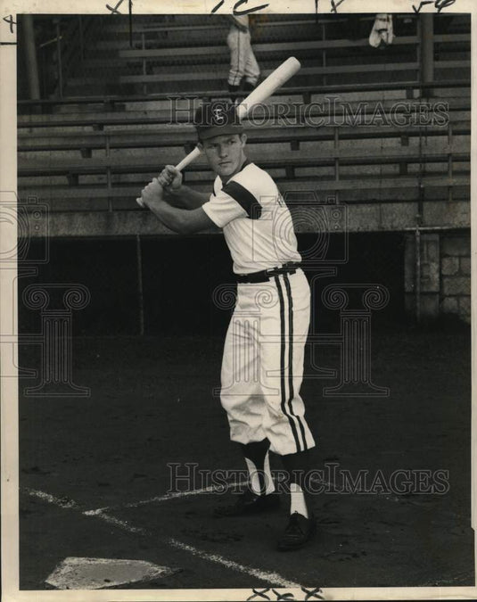 1968 Press Photo Baseball player Whitey Van Dalen at the plate - nos34974- Historic Images