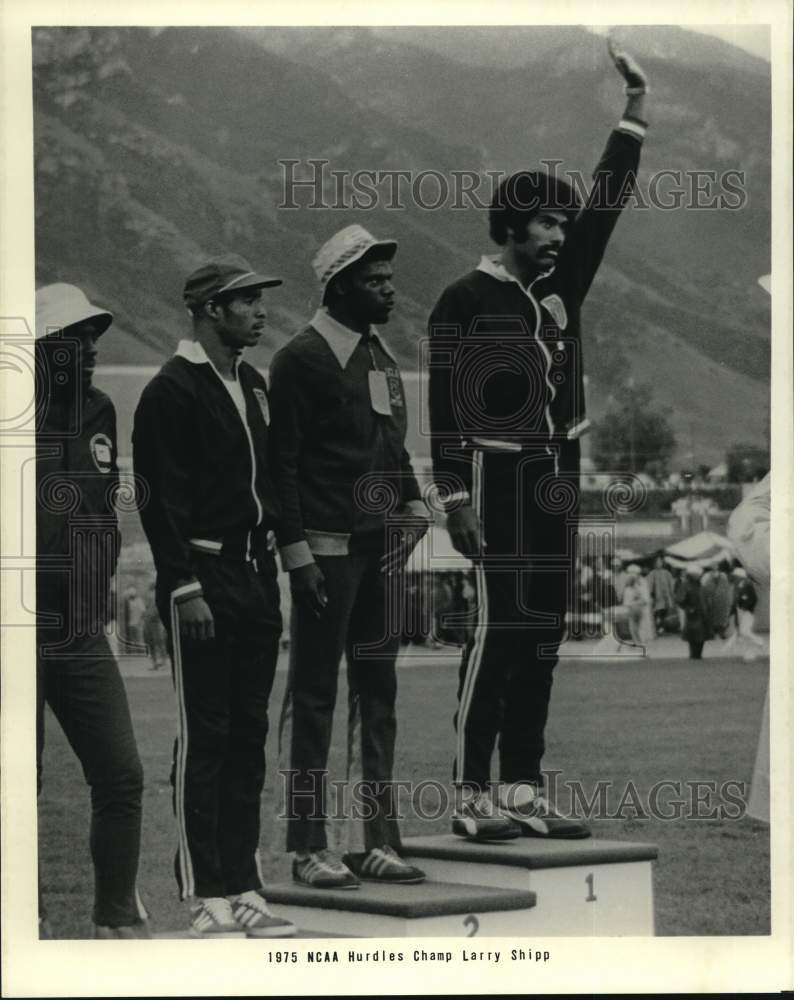 1976 Press Photo 1975 NCAA Hurdles Champion Larry Shipp - nos34995- Historic Images