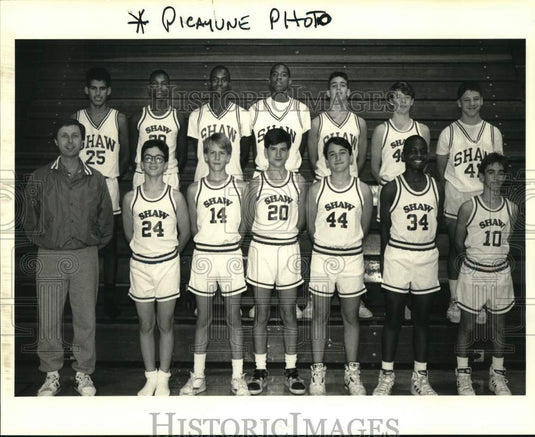 1990 Press Photo Shaw Jr High team is District 11-AAAA basketball champion- Historic Images