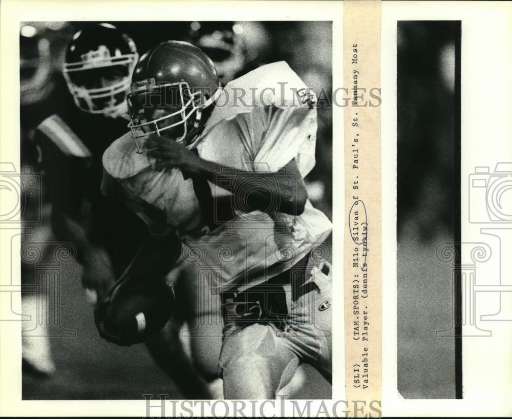 Press Photo Milo Sylvan of St. Paul&#39;s School football is St. Tammany Parish MVP- Historic Images