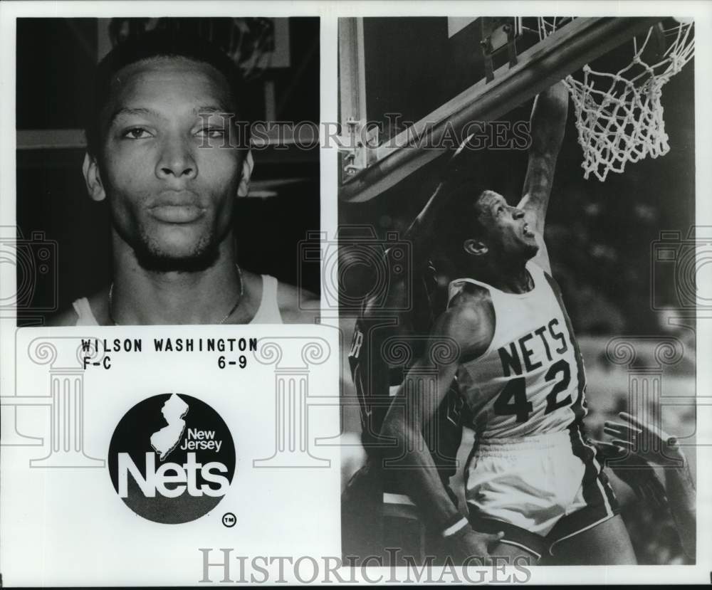 1979 Press Photo New Jersey Nets 6'9" forward-center Wilson Washington- Historic Images