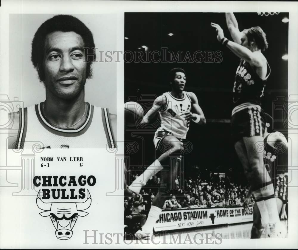 1977 Press Photo Chicago Bulls 6&#39;1&quot; basketball guard Norm Van Lier, No. 2- Historic Images