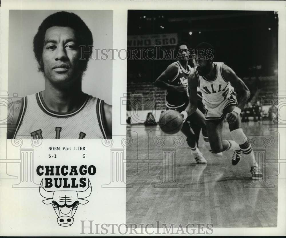 1976 Press Photo Chicago Bulls 6&#39;1&quot; basketball guard Norm Van Lier - nos35155- Historic Images