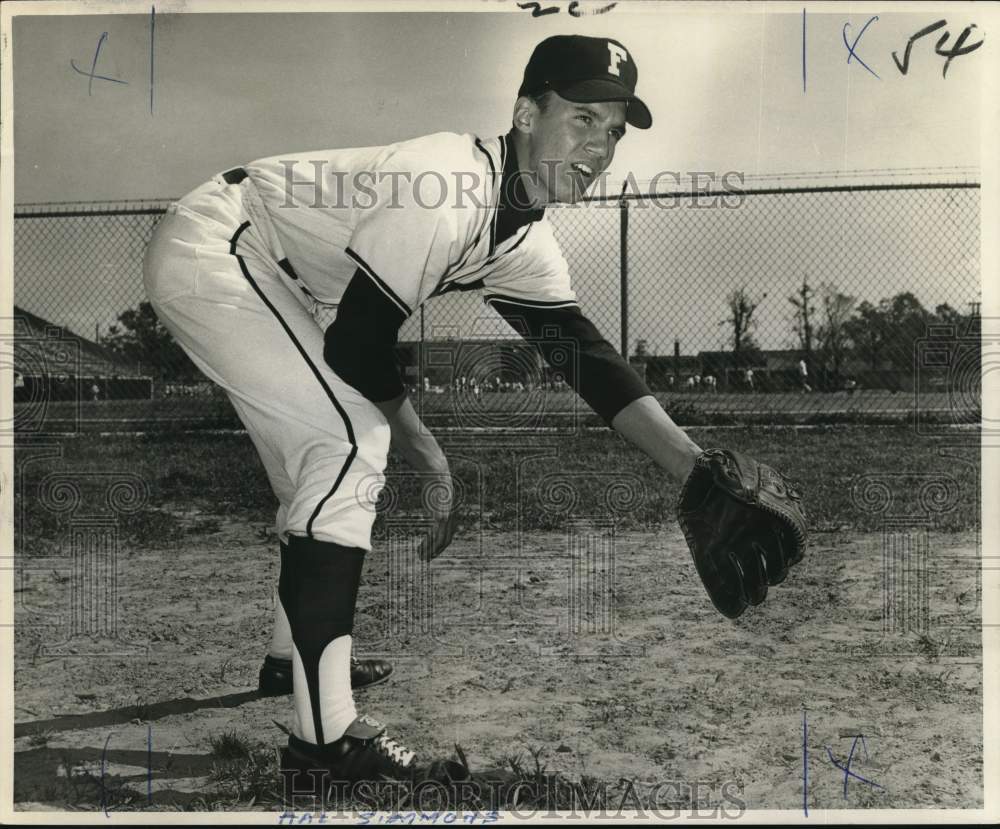 1966 Press Photo Second baseman Hal Simmons, New Orleans Recreation Department- Historic Images